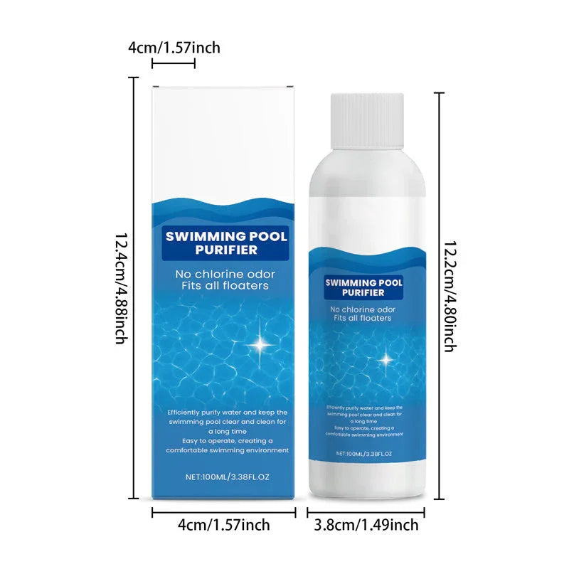 💧 Swimming Pool Purifying Liquid – Crystal Clear Water. Zero Hassle! ✨ Say goodbye to green water & harsh chemicals – just pure. fresh swimming every time. 🏊‍♂️💙