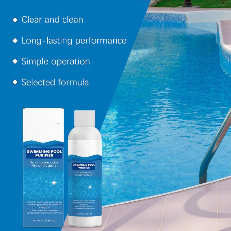 💧 Swimming Pool Purifying Liquid – Crystal Clear Water. Zero Hassle! ✨ Say goodbye to green water & harsh chemicals – just pure. fresh swimming every time. 🏊‍♂️💙