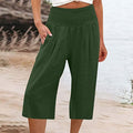 👖 Women's Lightweight Elastic Waist Crop Pants (S-3XL) – Comfortable. Flowy & Perfect for Casual Summer Outfits ✨🌿