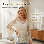 👚 60% OFF NOW! 🌸 Women's Vintage-Inspired Lace Cover-Up Blouse – Delicate Lace. Flowy Fit & Perfect for Layering or a Romantic Look ✨