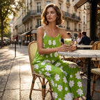 ✨Summer Hot Sale 40% OFF ！！ ⏰Women's Floral Print Wide Leg Jumpsuit 💐