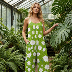 ✨Summer Hot Sale 40% OFF ！！ ⏰Women's Floral Print Wide Leg Jumpsuit 💐
