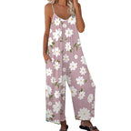 ✨Summer Hot Sale 40% OFF ！！ ⏰Women's Floral Print Wide Leg Jumpsuit 💐