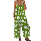 ✨Summer Hot Sale 40% OFF ！！ ⏰Women's Floral Print Wide Leg Jumpsuit 💐