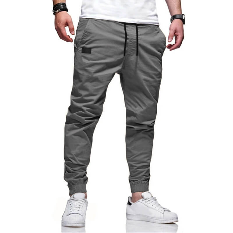 👖 50% OFF NOW! 🏃 Men's Casual Joggers – Drawstring Elastic Waist. Slim Fit & High Stretch – Perfect for All Seasons 🌧️