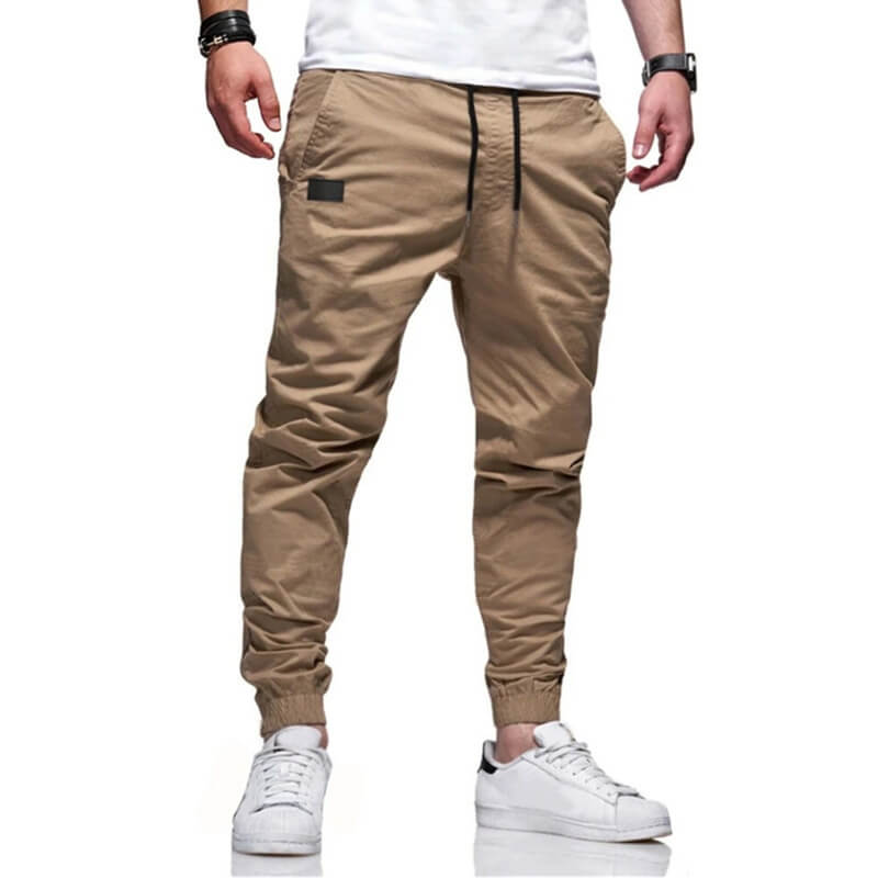 👖 50% OFF NOW! 🏃 Men's Casual Joggers – Drawstring Elastic Waist. Slim Fit & High Stretch – Perfect for All Seasons 🌧️