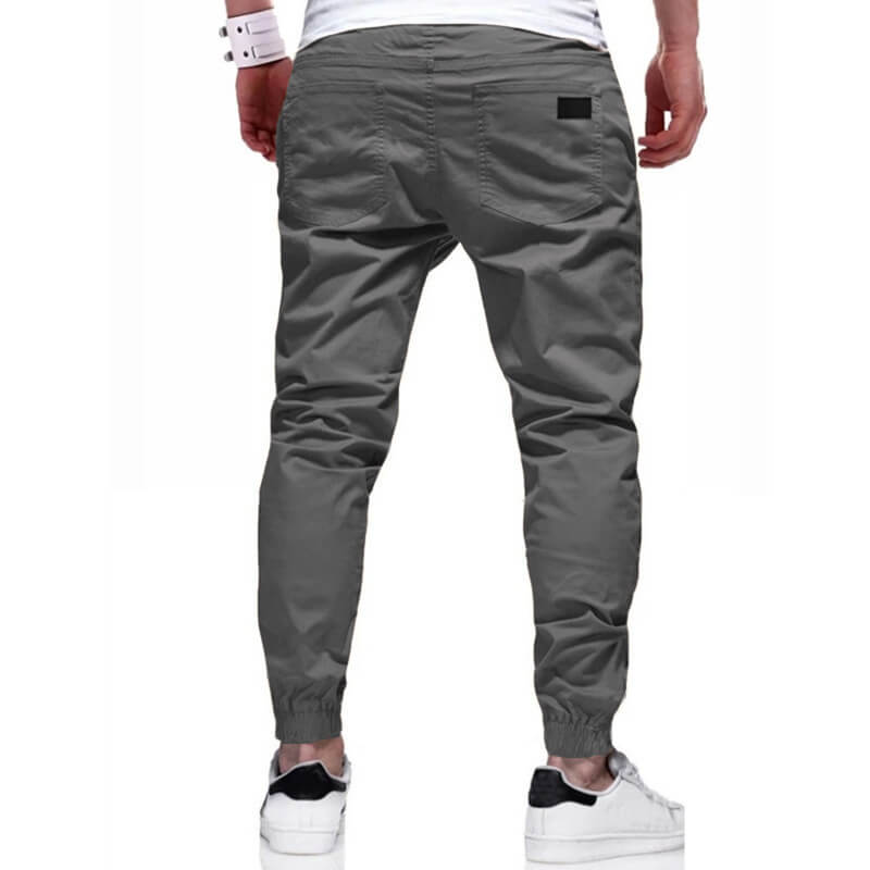 👖 50% OFF NOW! 🏃 Men's Casual Joggers – Drawstring Elastic Waist. Slim Fit & High Stretch – Perfect for All Seasons 🌧️