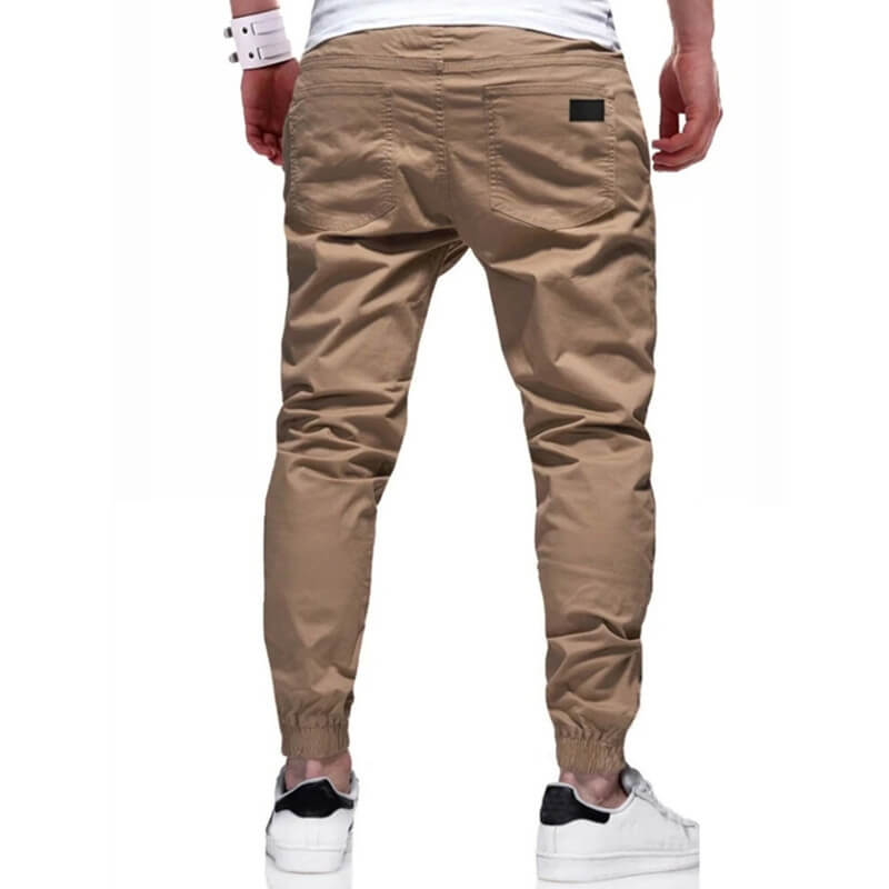 👖 50% OFF NOW! 🏃 Men's Casual Joggers – Drawstring Elastic Waist. Slim Fit & High Stretch – Perfect for All Seasons 🌧️