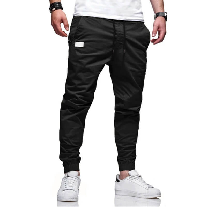 👖 50% OFF NOW! 🏃 Men's Casual Joggers – Drawstring Elastic Waist. Slim Fit & High Stretch – Perfect for All Seasons 🌧️