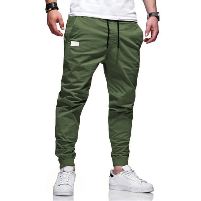👖 50% OFF NOW! 🏃 Men's Casual Joggers – Drawstring Elastic Waist. Slim Fit & High Stretch – Perfect for All Seasons 🌧️