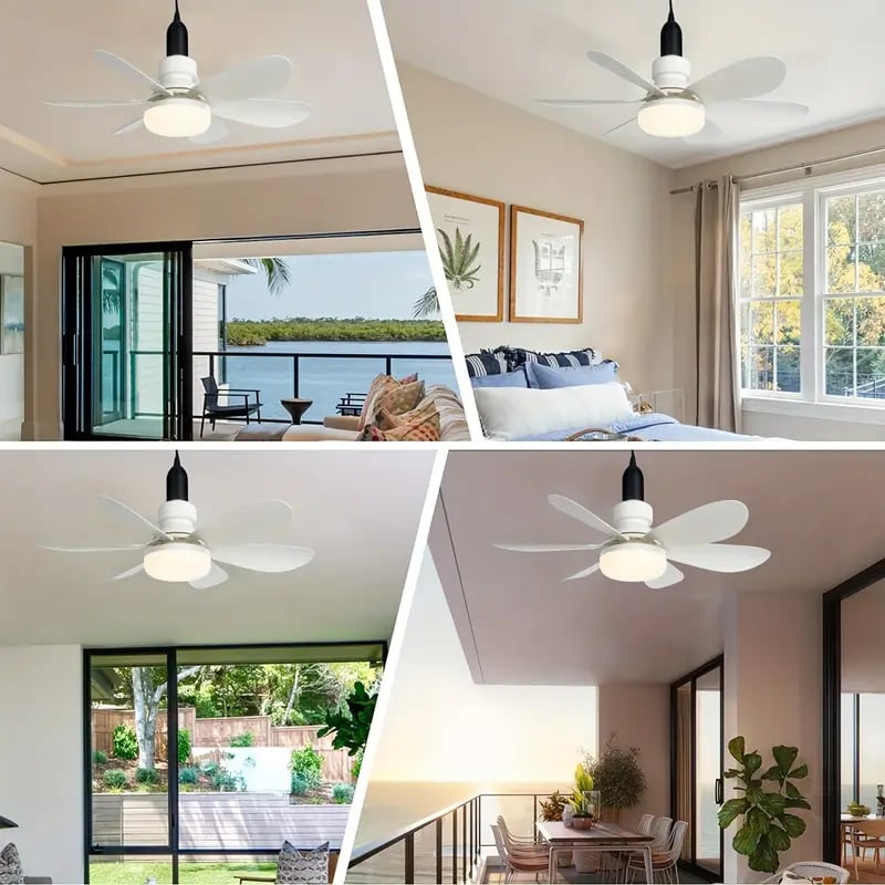 ⏳LAST DAY SALE 50% OFF🔥40W LED Ceiling Fan Light – 20.5 Ultra-Quiet with Remote 🎯 | E27 + FREE B22 Adapter 🔌 | For Bedroom 😴. Kitchen 👩‍🍳 & Garage 🛠️