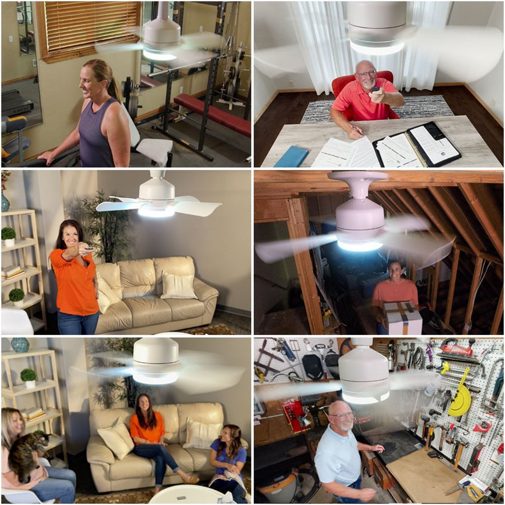 ⏳LAST DAY SALE 50% OFF🔥40W LED Ceiling Fan Light – 20.5 Ultra-Quiet with Remote 🎯 | E27 + FREE B22 Adapter 🔌 | For Bedroom 😴. Kitchen 👩‍🍳 & Garage 🛠️