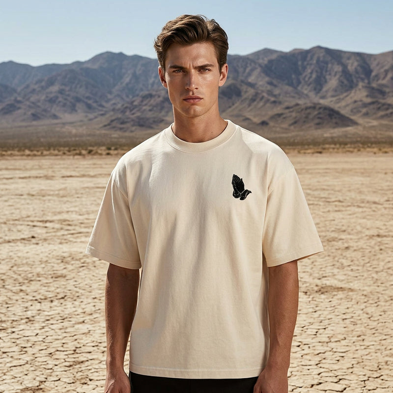 👕50% OFF !! 🔥Men's Praying Hands Graphic Tee