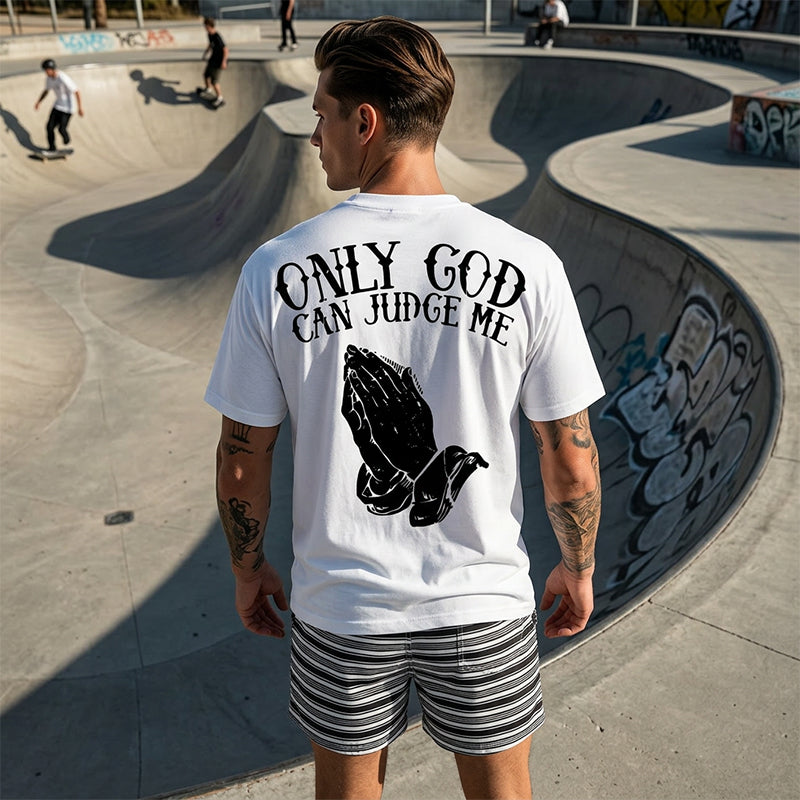 👕50% OFF !! 🔥Men's Praying Hands Graphic Tee