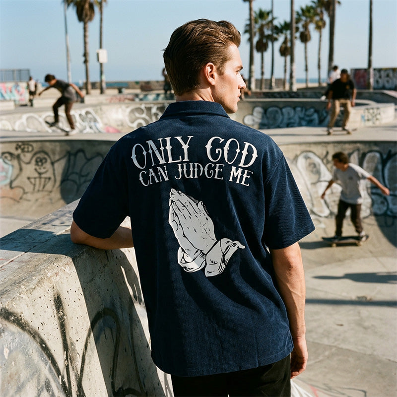 👕50% OFF !! 🔥Men's Praying Hands Graphic Tee