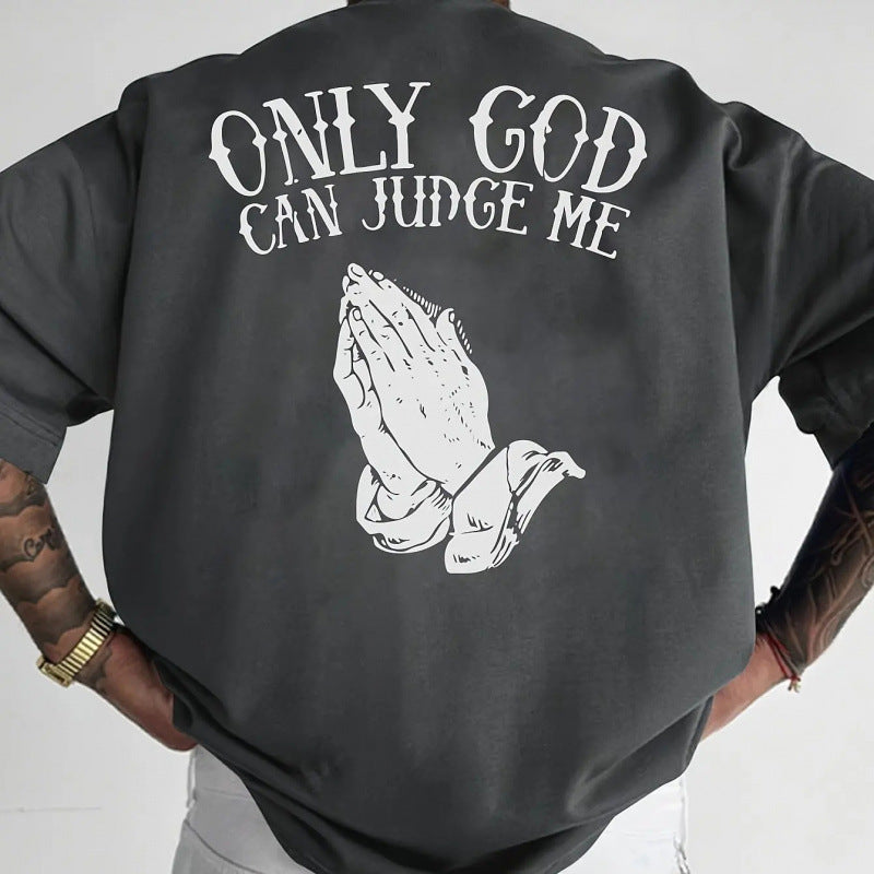 👕50% OFF !! 🔥Men's Praying Hands Graphic Tee