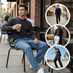 📢📢30% OFF !! ⏰Men's Elastic Waist Drawstring Straight Leg Pants