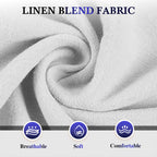 (S-3XL)🌿Men's Elastic Drawstring Solid Cotton Linen Shorts