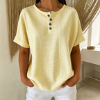📢📢50% OFF !! ⏰Women's Casual Striped Henley Shirt