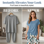 👗 50% OFF NOW! 🔥 Women's Side-Tie Top & Patterned Pants Set – Flowy & Adjustable – Perfect for summer vacations or resort wear – breezy tropical vibes 👖