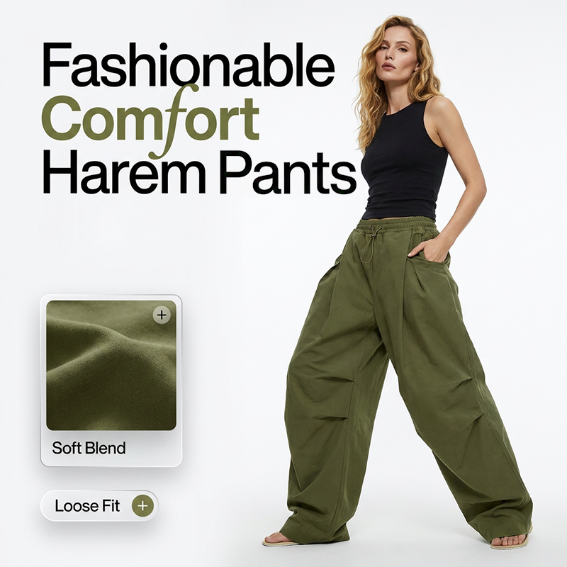 👖 50% OFF NOW! 🏆 Voluminous Pleated Lantern Trousers – Flowy. elegant & wide-leg – perfect for a chic summer look or formal occasion ✨