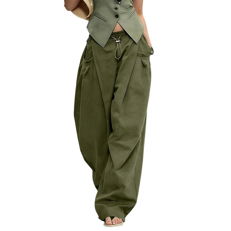 👖 50% OFF NOW! 🏆 Voluminous Pleated Lantern Trousers – Flowy. elegant & wide-leg – perfect for a chic summer look or formal occasion ✨
