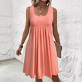 👗Women's Casual Summer Sleeveless Pleated Tank Dress☀️ Effortless Summer Chic ☀️