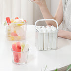 Silicone Ice Stick Tray Set – Easy Release Slim Ice Cubes with Storage Bin