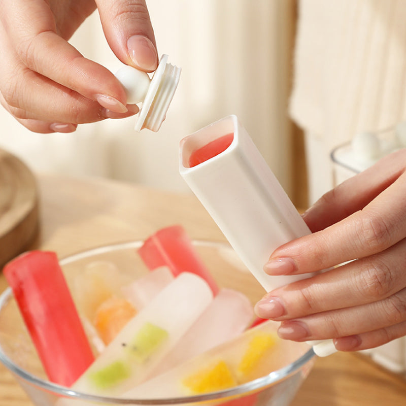 Silicone Ice Stick Tray Set – Easy Release Slim Ice Cubes with Storage Bin