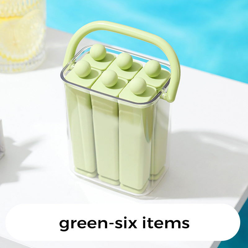 Silicone Ice Stick Tray Set – Easy Release Slim Ice Cubes with Storage Bin