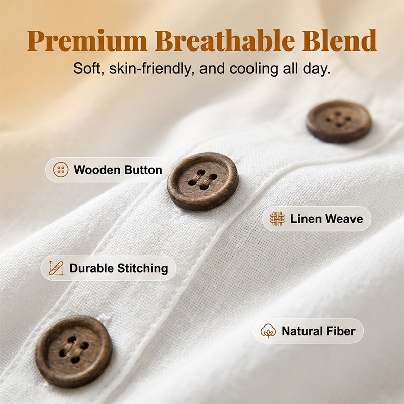 🌸Women's Solid Color U-Neck Sleeveless Cotton Linen Dress - Lightweight. Breezy & Ridiculously Comfy 💛