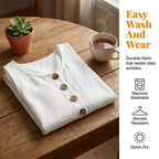 🌸Women's Solid Color U-Neck Sleeveless Cotton Linen Dress - Lightweight. Breezy & Ridiculously Comfy 💛