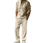 Men's Casual Breathable Shirt and Pants Set