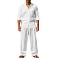 Men's Casual Breathable Shirt and Pants Set