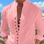 👕 40% OFF ! 🌊Men's Casual Stand Collar Long Sleeve Shirt