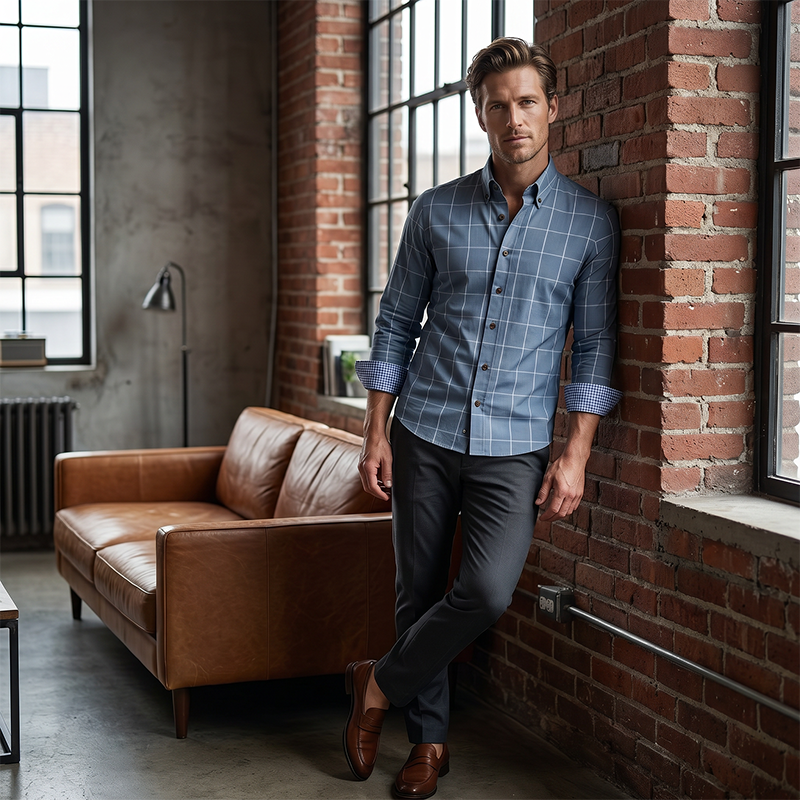 Herren Karohemd Modern Fit 👔 Lässig. Stilvoll & Vielseitig Kombinierbar