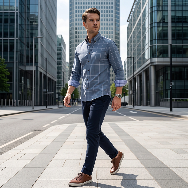 Herren Karohemd Modern Fit 👔 Lässig. Stilvoll & Vielseitig Kombinierbar