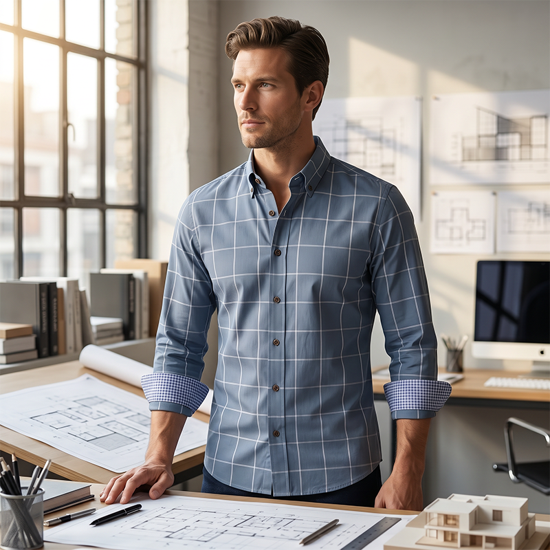 Herren Karohemd Modern Fit 👔 Lässig. Stilvoll & Vielseitig Kombinierbar