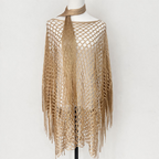 🏆 Last Day Special Price £9.99! 💐Summer Metallic Crochet Cover-Up – Lightweight. Flowy & Effortlessly Stylish summer outfit
