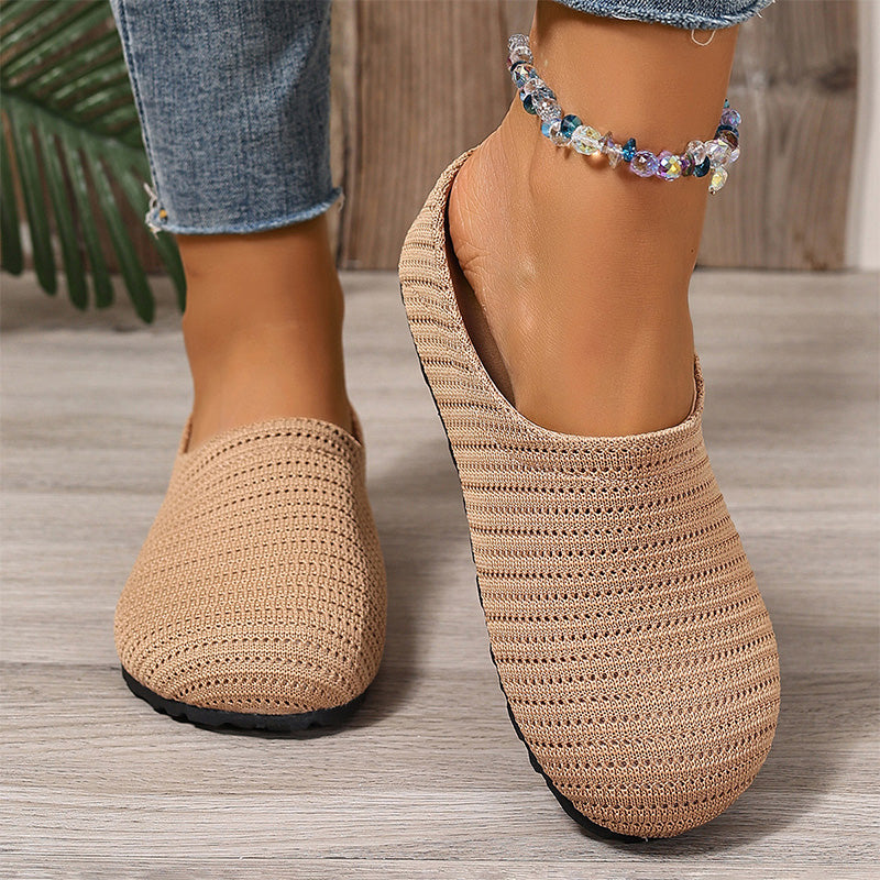 🎁2026 New Arrivals 50% OFF💥Women's Breathable Knit Slip-On Mules – Lightweight & cushioned – Easy on/off. perfect for casual days or quick errands – airy and comfy 🌸