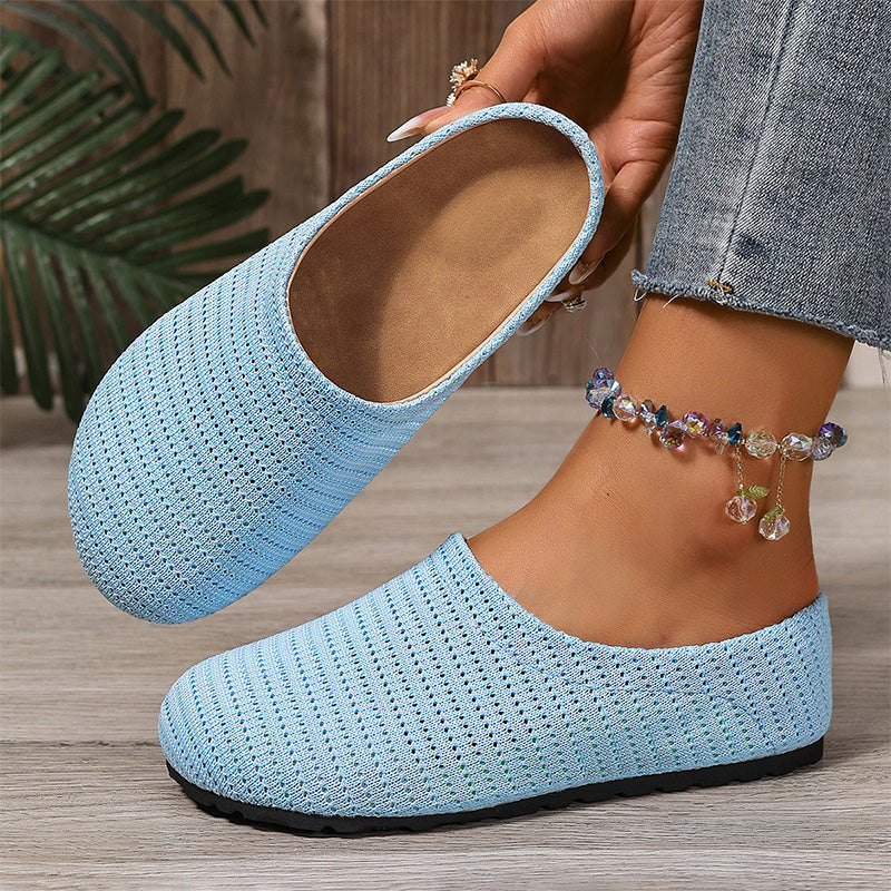 🎁2026 New Arrivals 50% OFF💥Women's Breathable Knit Slip-On Mules – Lightweight & cushioned – Easy on/off. perfect for casual days or quick errands – airy and comfy 🌸