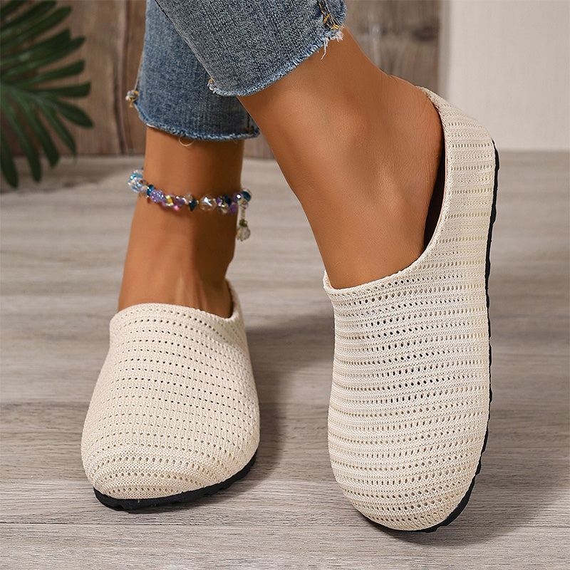 🎁2026 New Arrivals 50% OFF💥Women's Breathable Knit Slip-On Mules – Lightweight & cushioned – Easy on/off. perfect for casual days or quick errands – airy and comfy 🌸