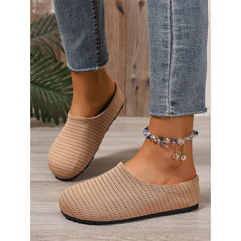 🎁2026 New Arrivals 50% OFF💥Women's Breathable Knit Slip-On Mules – Lightweight & cushioned – Easy on/off. perfect for casual days or quick errands – airy and comfy 🌸