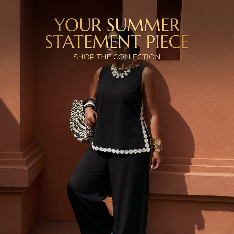 👗 50% OFF NOW! 🌸 Women's Sleeveless Top & Wide-Leg Pants Suit – Lace Trim. Flowy & 2-Piece Elegant Set – Perfect for Summer Days ☀️