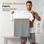 👕Men's Summer Color-Block Sportswear Set☀️