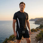 🔥50% OFF!🔥 Men's Waffle Knit T-Shirt & Shorts Set ✈️Free Shipping