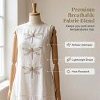 Women's Sleeveless Dragonfly Print Loose Fit Dress
