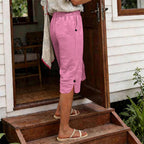 Women's Breathable Summer Casual Capri Pants