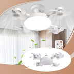 🌀 New ceiling fan light with E27 socket – 2-in-1 quiet LED fan with remote control. energy-efficient combination of cooling and lighting for the home. in the bedroom