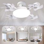 🌀 New ceiling fan light with E27 socket – 2-in-1 quiet LED fan with remote control. energy-efficient combination of cooling and lighting for the home. in the bedroom